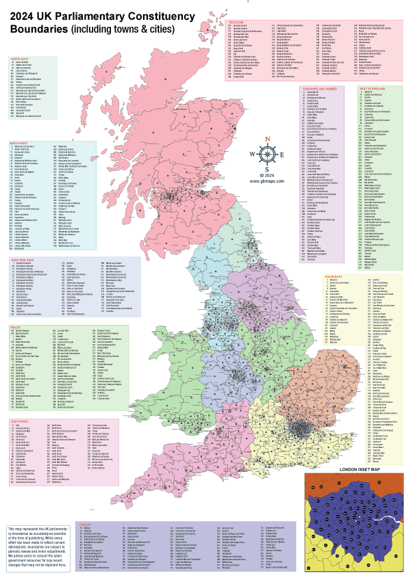 Preview of a UK parliamentary constituency boundary map
