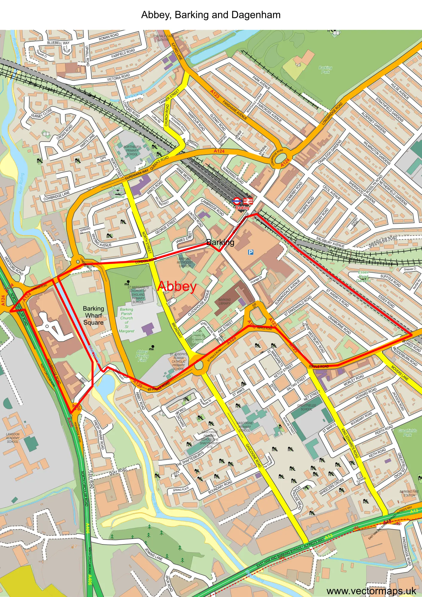 Abbey ward map sample Abbey ward map sample