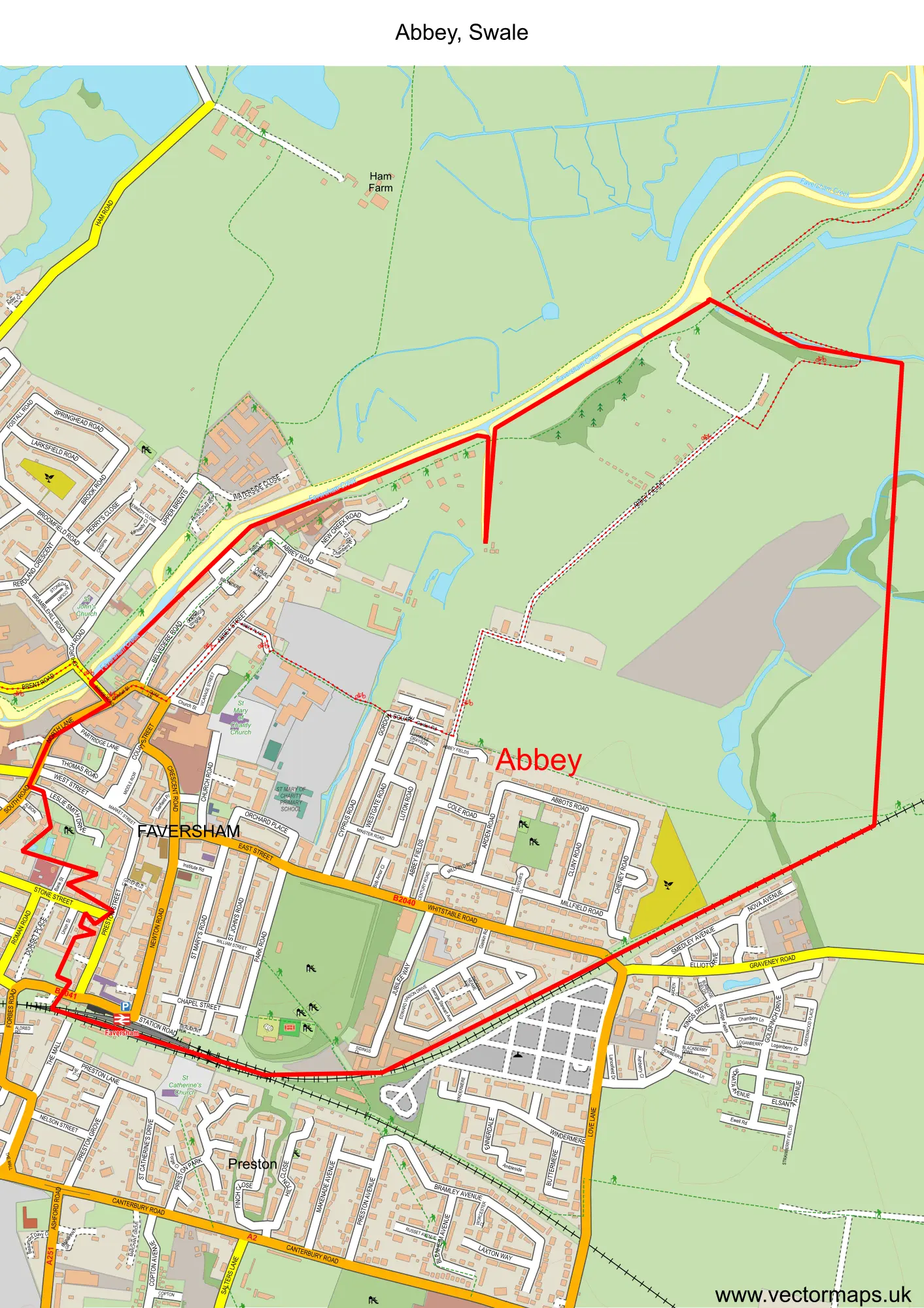 Abbey ward map sample Abbey ward map sample