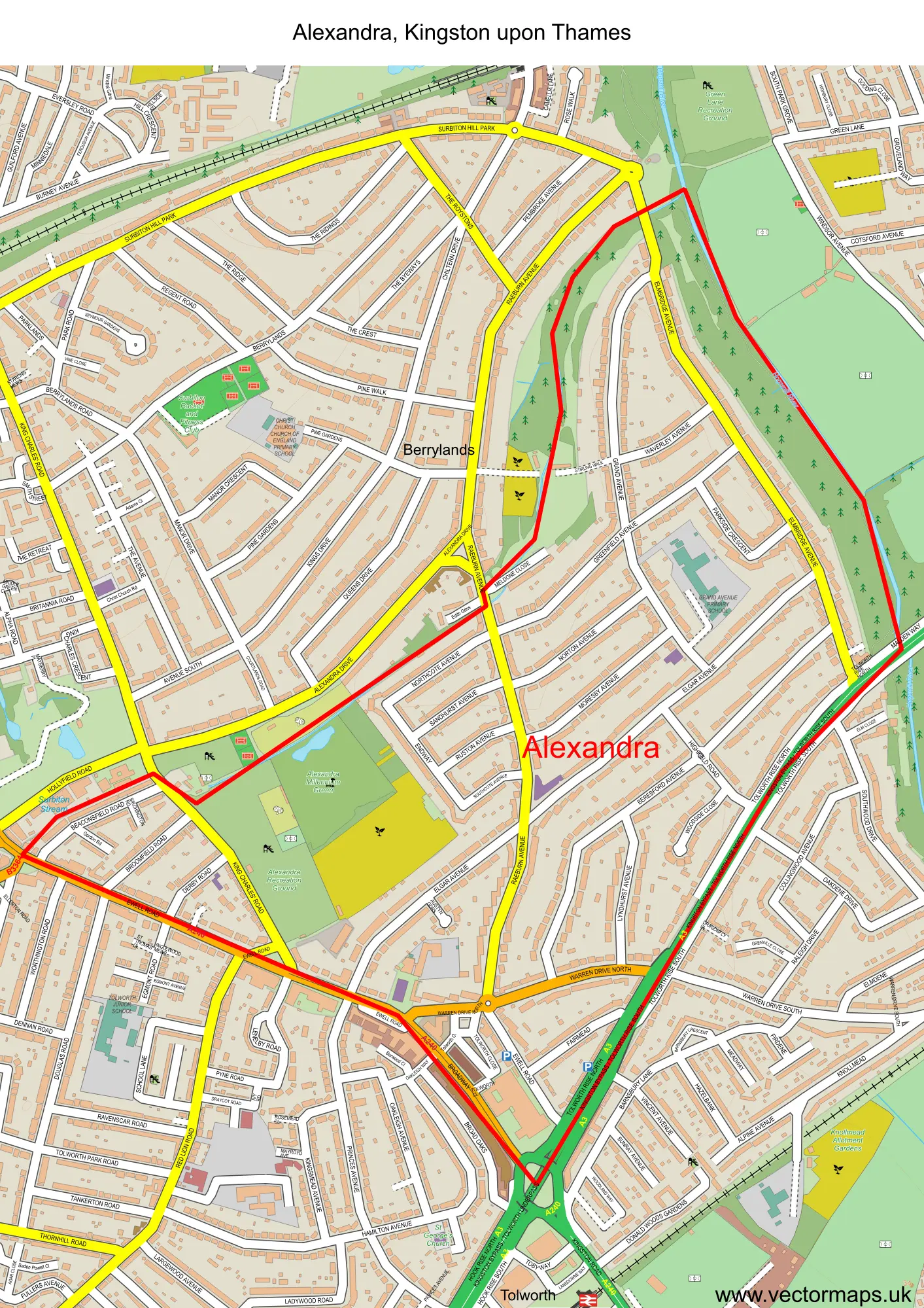 Alexandra ward map sample Alexandra ward map sample