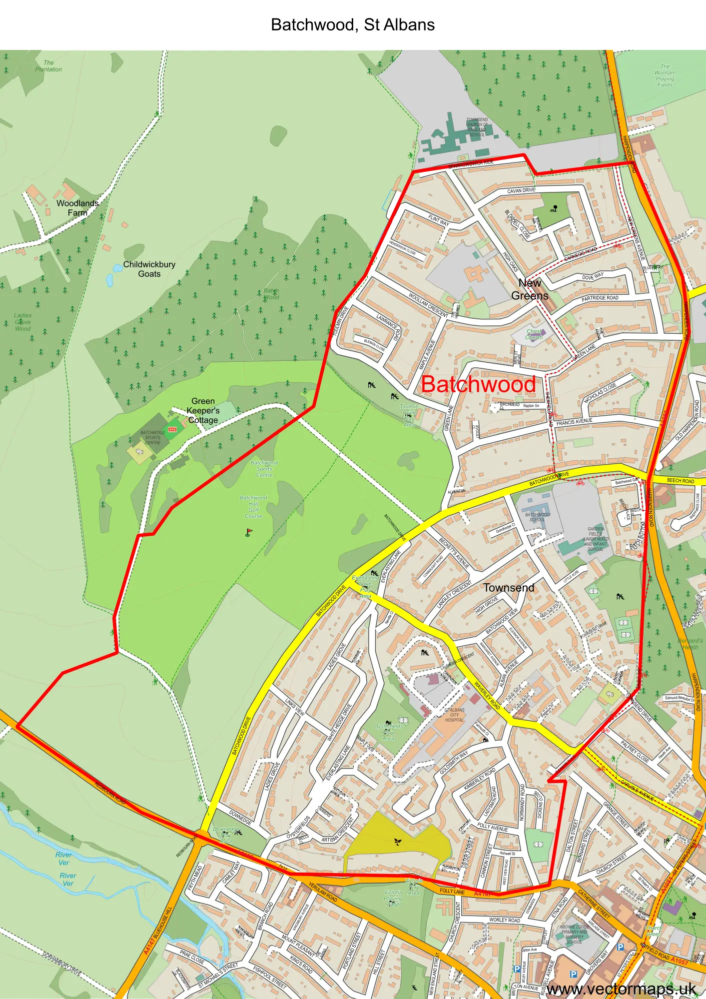 Batchwood ward map sample Batchwood ward map sample